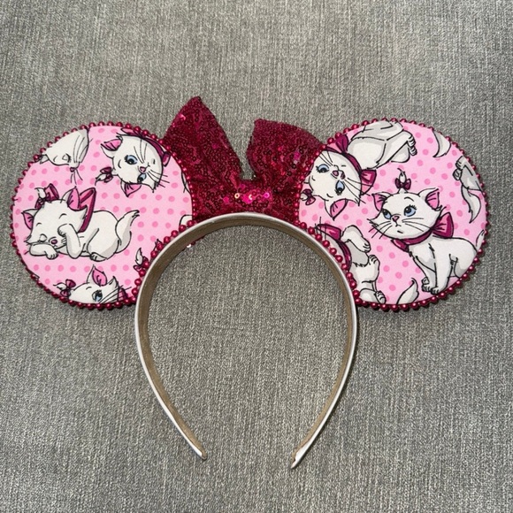 Disney Mickey / Minnie Mouse Marie Aristocats Light up ears - Picture 4 of 5